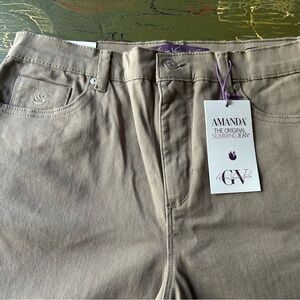 Amanda Slimming Jeans in Hazelnut New. Size 10.